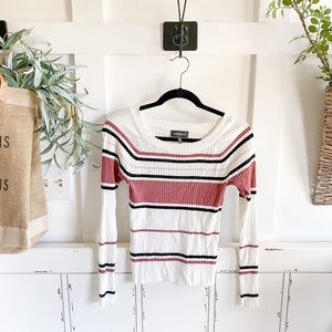 Ribbed striped shirt